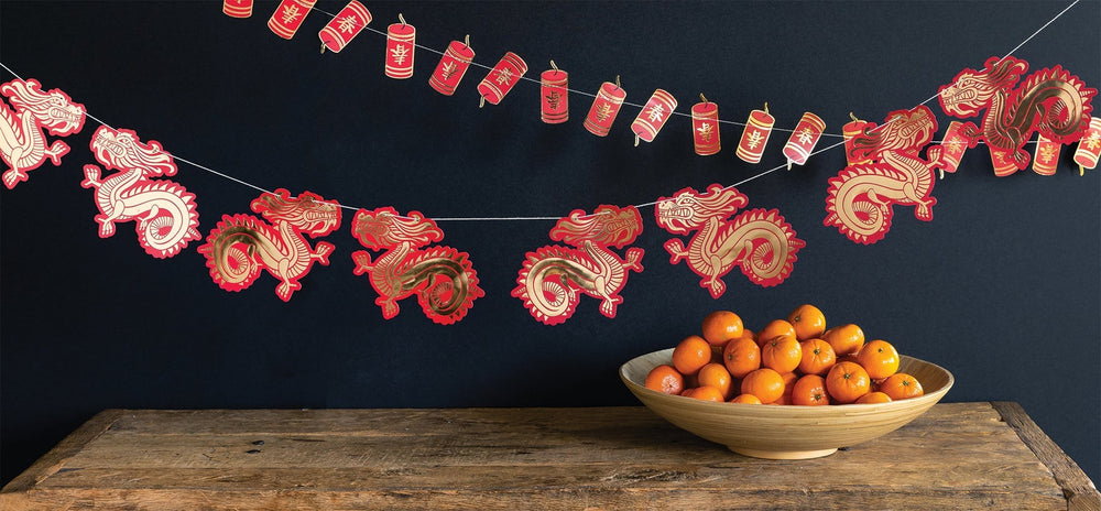LUNAR NEW YEAR DRAGON BANNER My Mind’s Eye Lunar New Year Bonjour Fete - Party Supplies