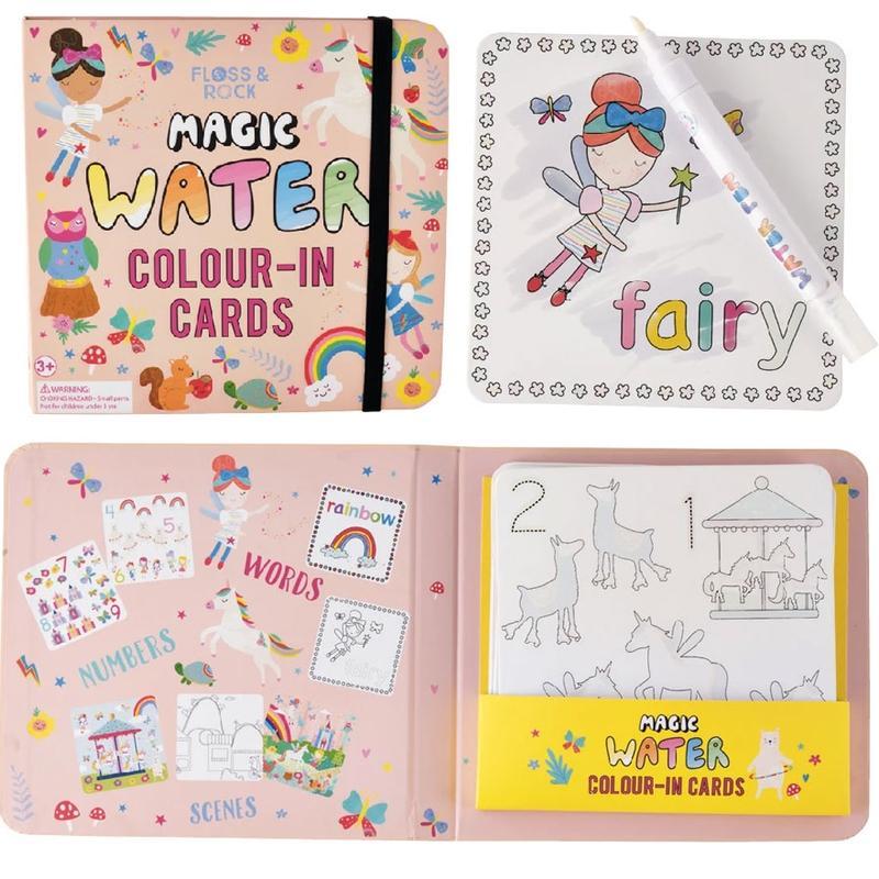 RAINBOW FAIRY THEMED WATER COLORING ACTIVITY Floss & Rock Toys Bonjour Fete - Party Supplies