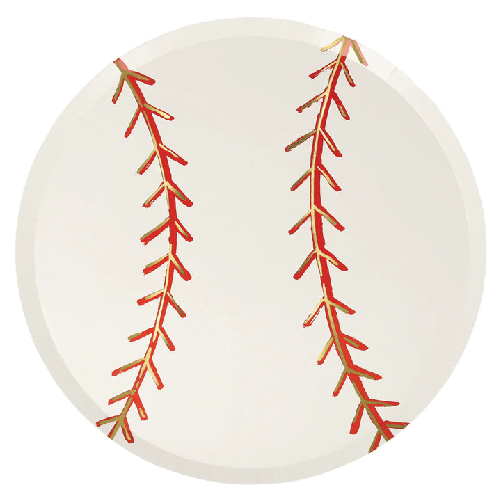 BASEBALL PLATES Meri Meri Plates Bonjour Fete - Party Supplies