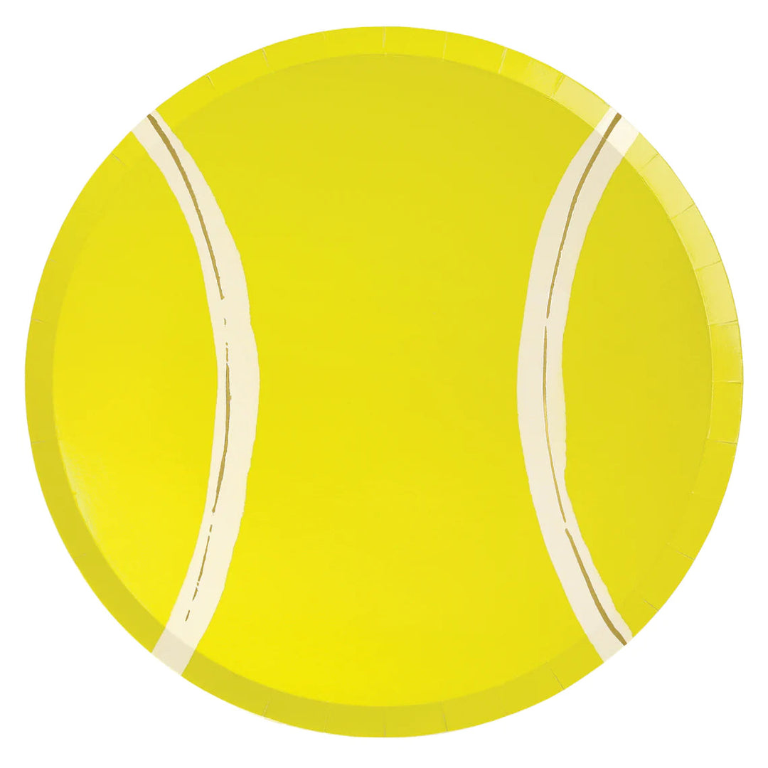 TENNIS BALL PLATES Meri Meri Plates Bonjour Fete - Party Supplies