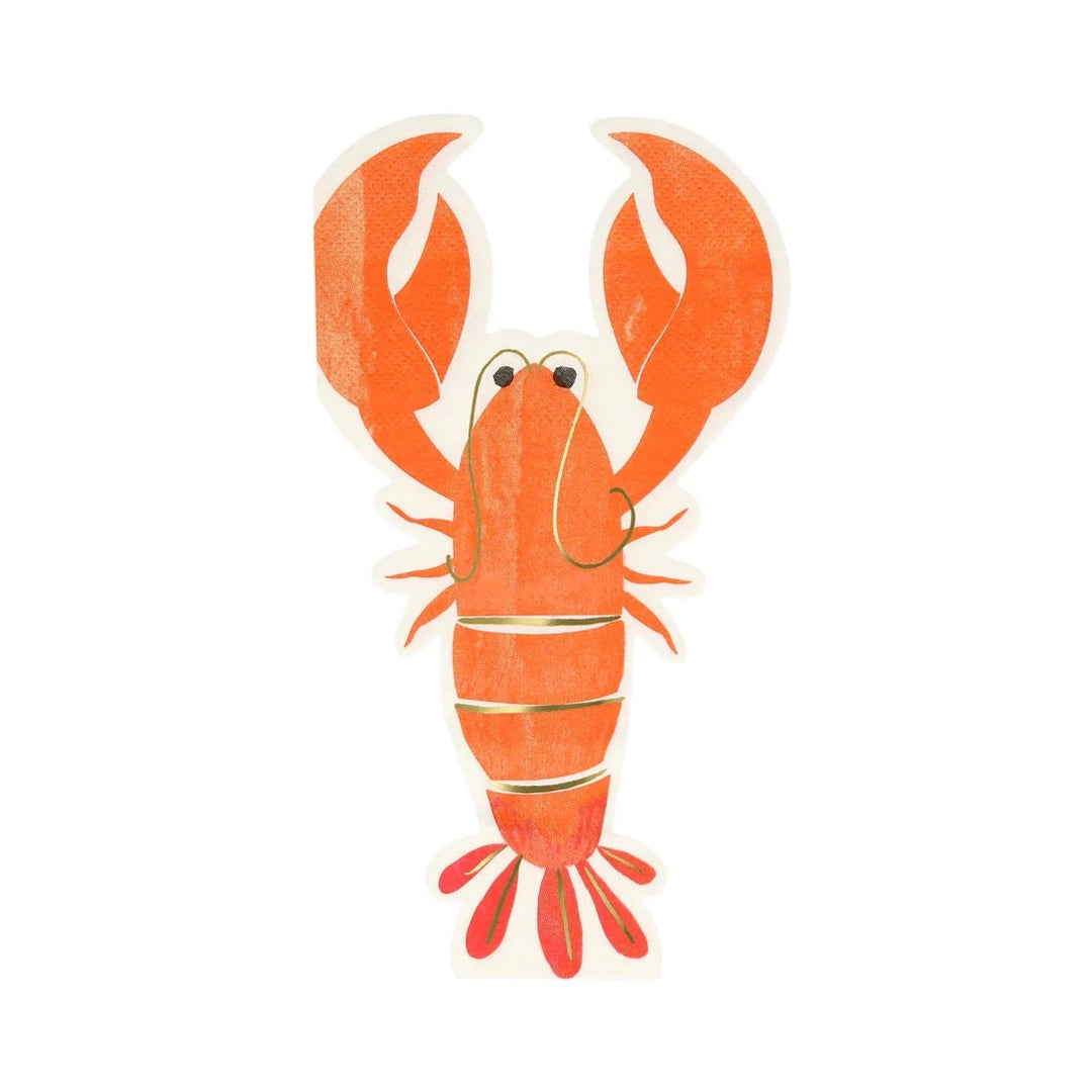 LOBSTER NAPKINS Meri Meri Napkins Bonjour Fete - Party Supplies