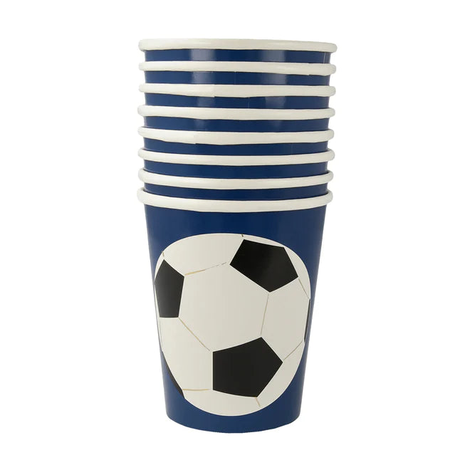 SOCCER CUPS Meri Meri Cups Bonjour Fete - Party Supplies