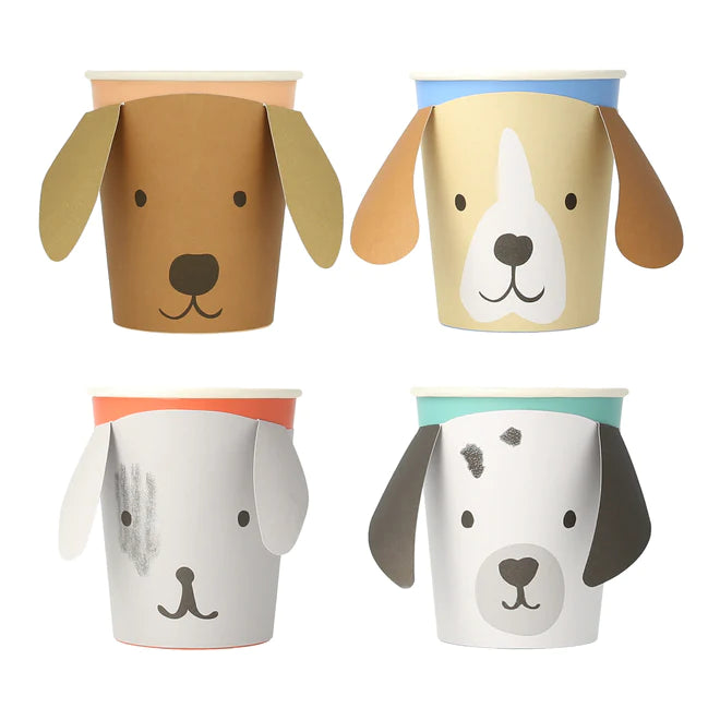 PUPPY CUPS Meri Meri Cups Bonjour Fete - Party Supplies