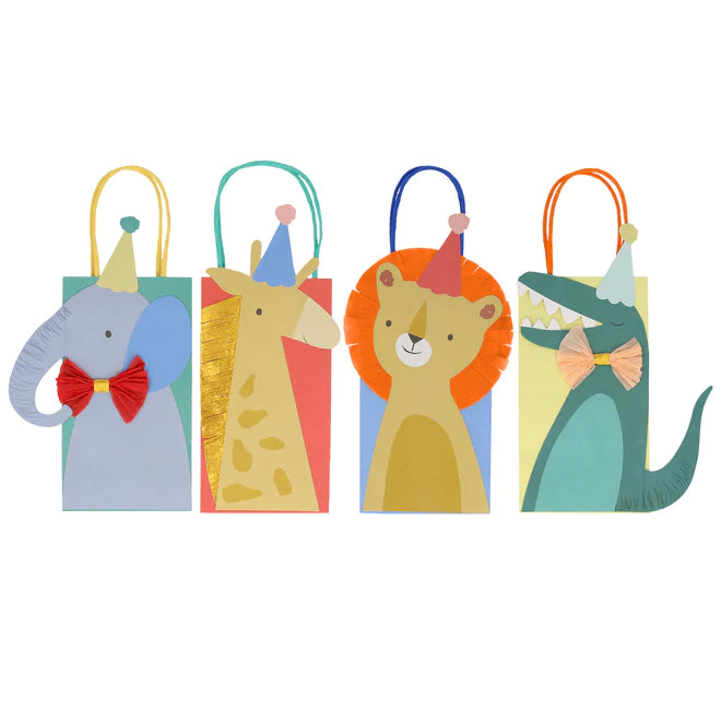 ANIMAL PARADE PARTY BAGS Meri Meri Favor Bags & Boxes Bonjour Fete - Party Supplies