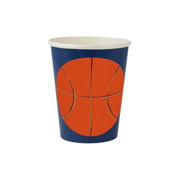 BASKETBALL CUPS Meri Meri Cups Bonjour Fete - Party Supplies