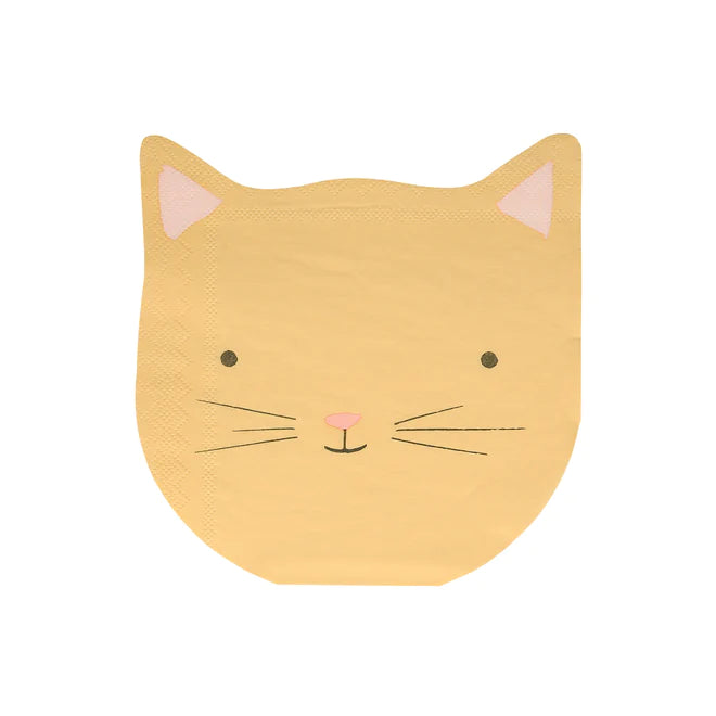 KITTEN NAPKINS Meri Meri Plates Bonjour Fete - Party Supplies