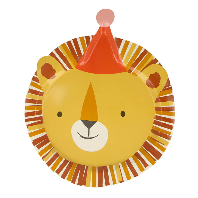 ANIMAL PARADE SHAPED PLATES Meri Meri Plates Bonjour Fete - Party Supplies