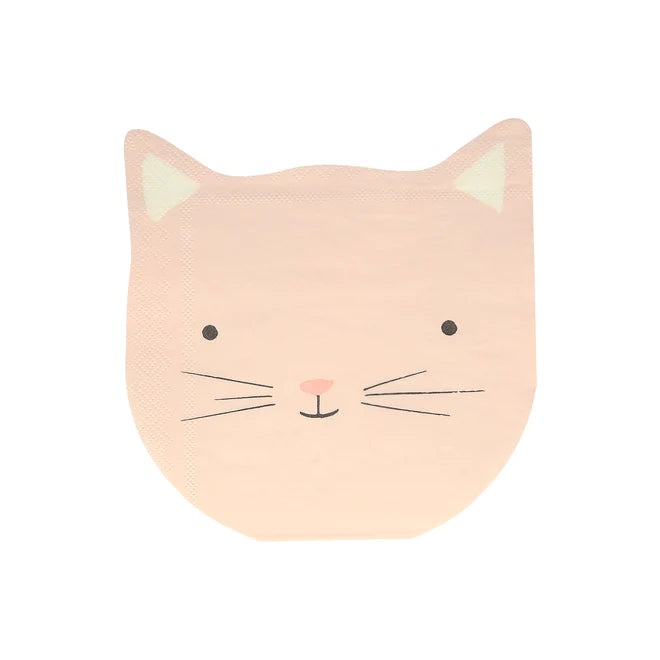 KITTEN NAPKINS Meri Meri Plates Bonjour Fete - Party Supplies