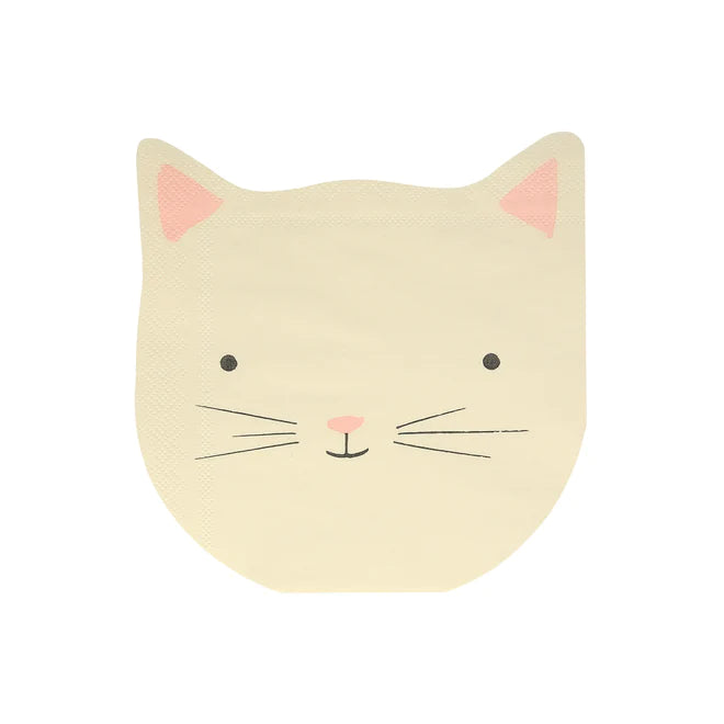 KITTEN NAPKINS Meri Meri Plates Bonjour Fete - Party Supplies