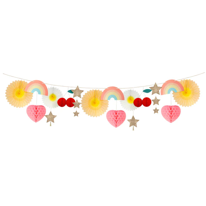 SUMMER ICON HONEYCOMB GARLAND Bonjour Fête  Bonjour Fete - Party Supplies
