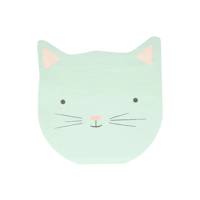 KITTEN NAPKINS Meri Meri Plates Bonjour Fete - Party Supplies