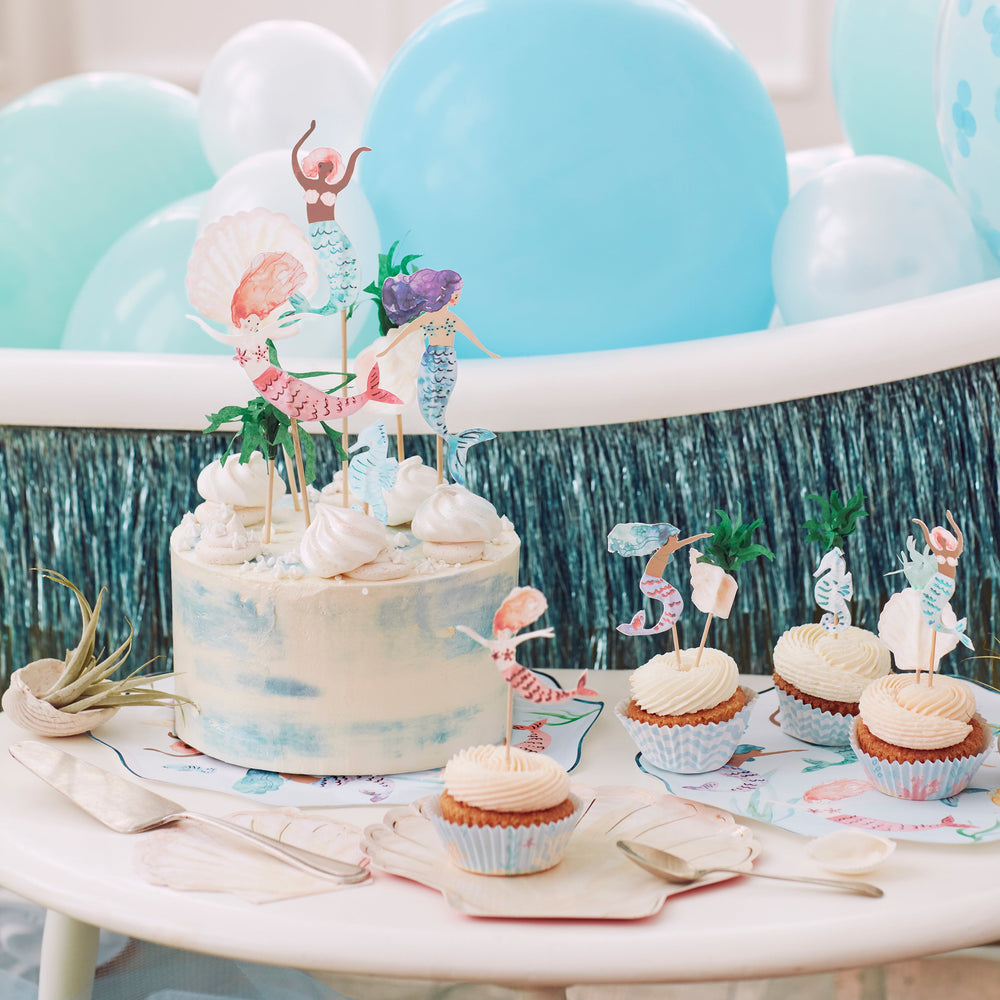 MERMAID CUPCAKE KIT Meri Meri Cupcake Kit Bonjour Fete - Party Supplies