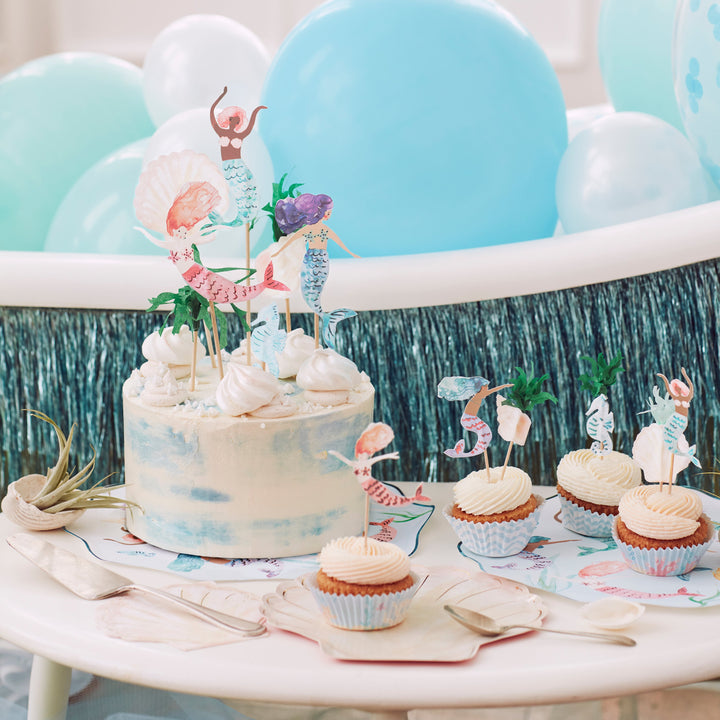 MERMAID CUPCAKE KIT Meri Meri Cupcake Kit Bonjour Fete - Party Supplies