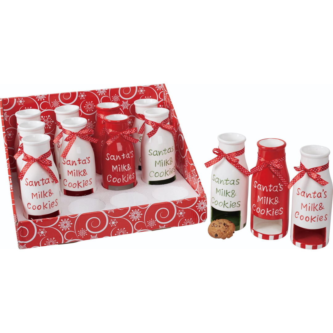 MILK & COOKIES MUG Transpac Christmas Holiday Kitchen & Entertaining Bonjour Fete - Party Supplies