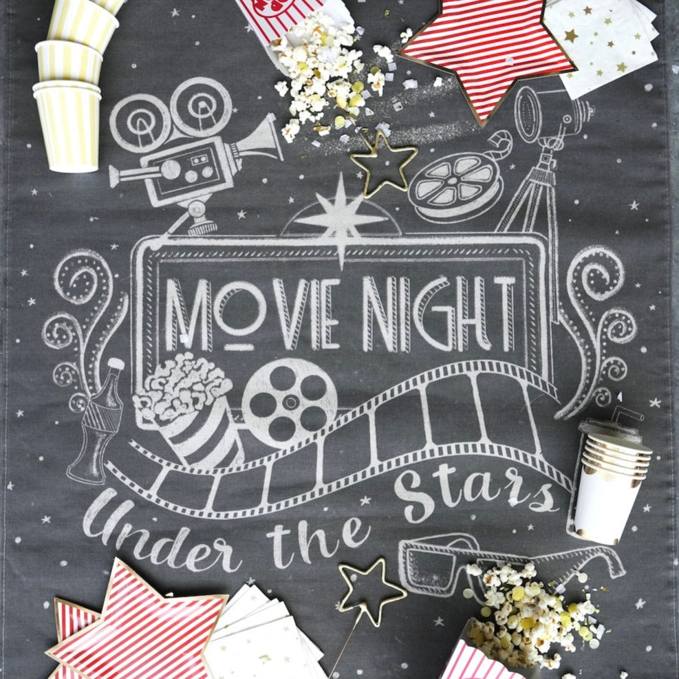 MOVIE NIGHT WALL ART Tag Bonjour Fete - Party Supplies