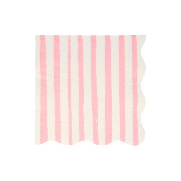 MIXED STRIPE LARGE NAPKINS Meri Meri Napkins Bonjour Fete - Party Supplies