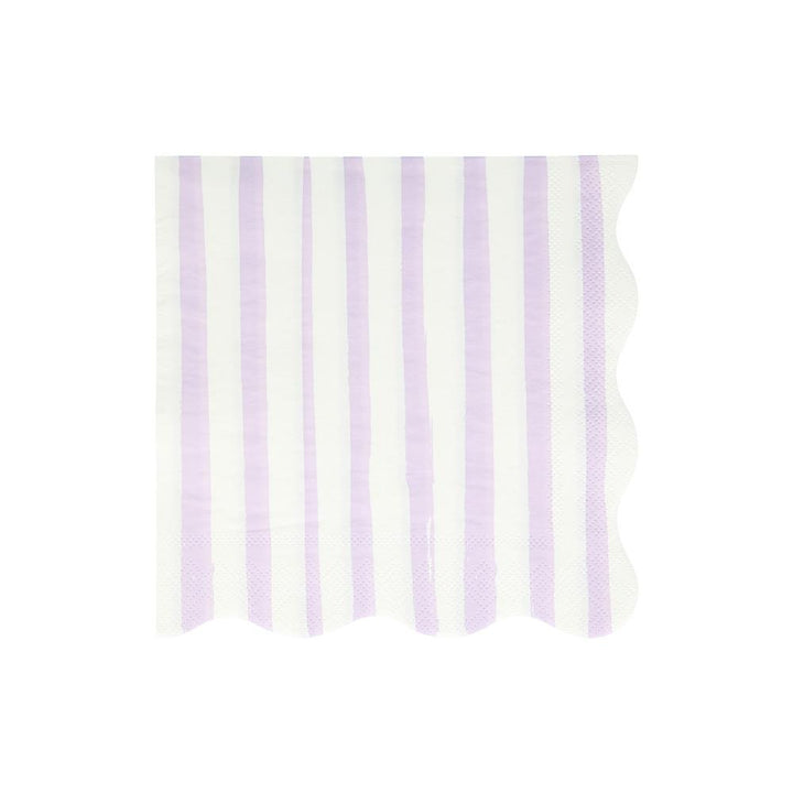 MIXED STRIPE LARGE NAPKINS Meri Meri Napkins Bonjour Fete - Party Supplies