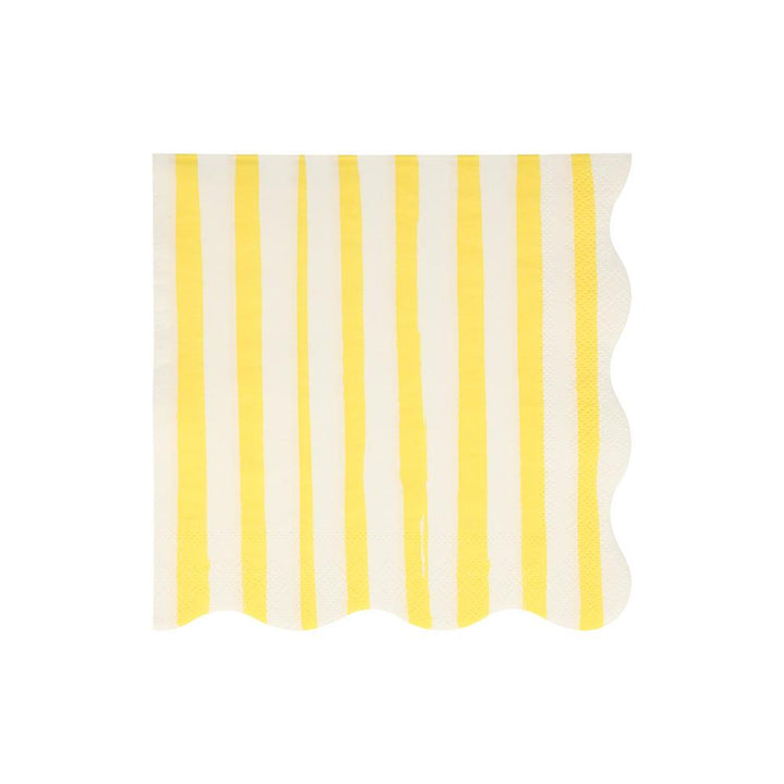 MIXED STRIPE LARGE NAPKINS Meri Meri Napkins Bonjour Fete - Party Supplies