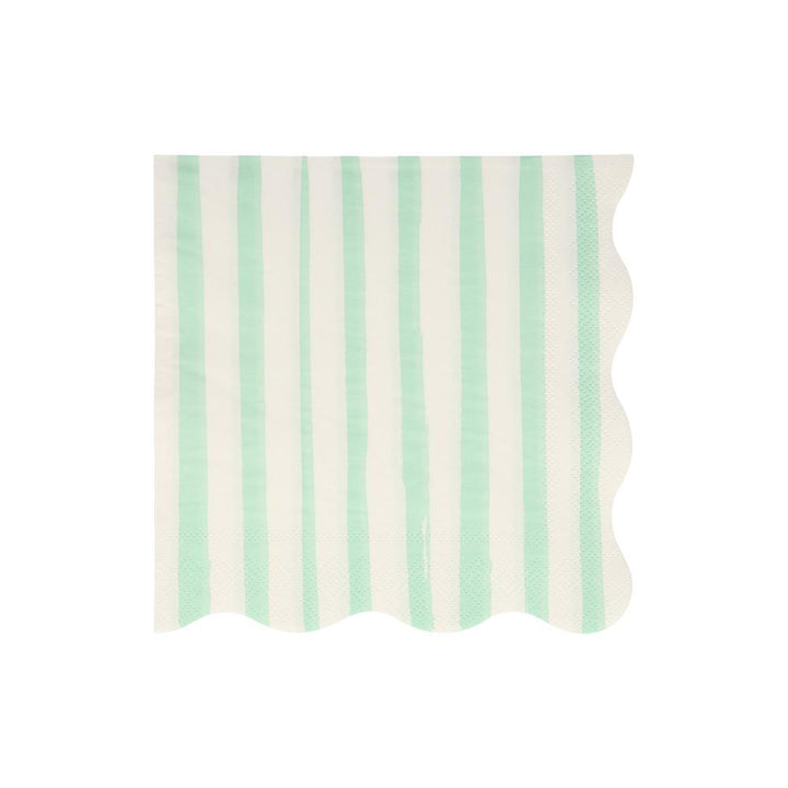 MIXED STRIPE LARGE NAPKINS Meri Meri Napkins Bonjour Fete - Party Supplies