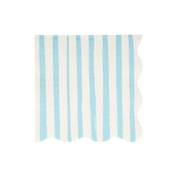 MIXED STRIPE LARGE NAPKINS Meri Meri Napkins Bonjour Fete - Party Supplies