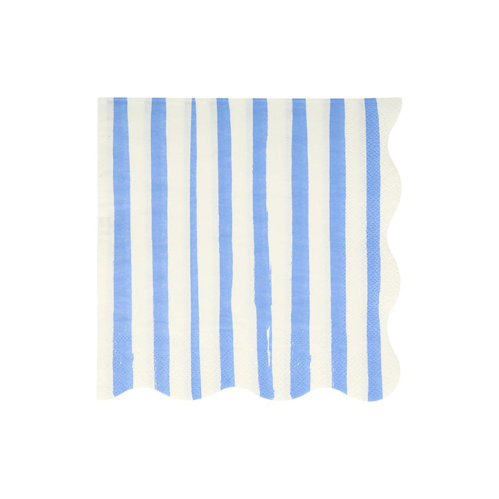 MIXED STRIPE LARGE NAPKINS Meri Meri Napkins Bonjour Fete - Party Supplies