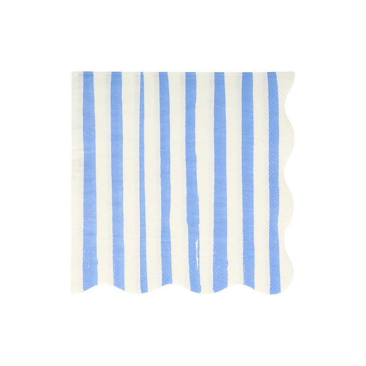 MIXED STRIPE LARGE NAPKINS Meri Meri Napkins Bonjour Fete - Party Supplies