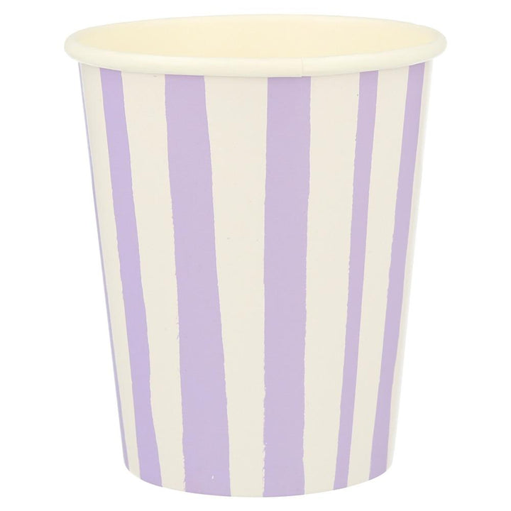 MIXED STRIPE CUPS Meri Meri Cups Bonjour Fete - Party Supplies