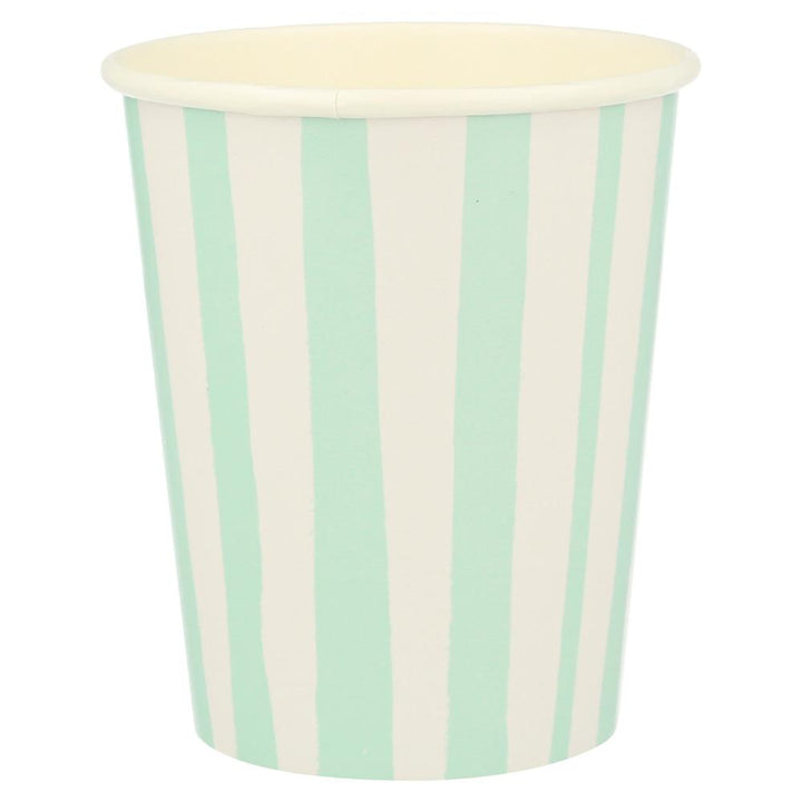 MIXED STRIPE CUPS Meri Meri Cups Bonjour Fete - Party Supplies