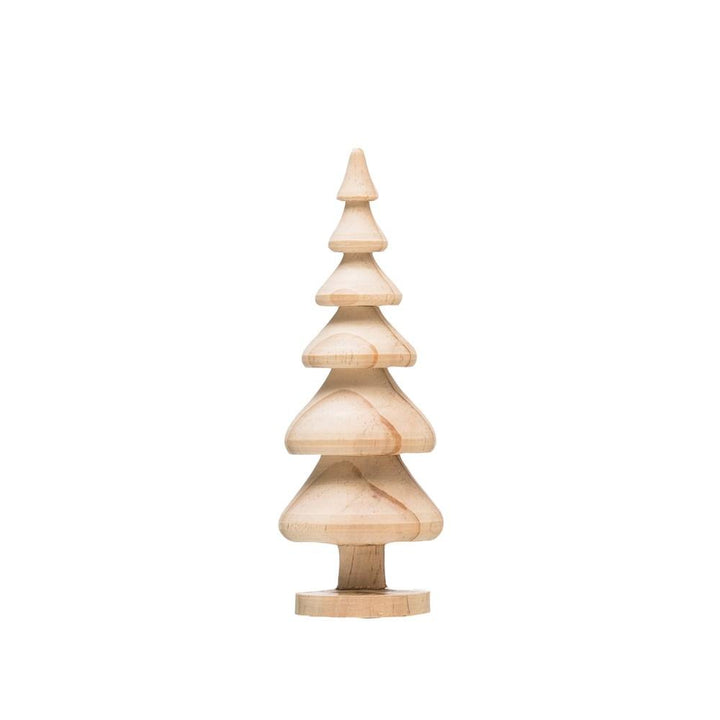 NATURAL WOOD CHRISTMAS TREE Creative Co-op Decorative Trees Bonjour Fete - Party Supplies