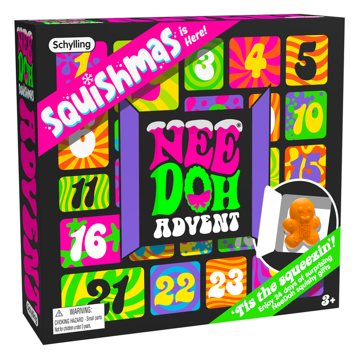 NEE DOH SQUISHMAS ADVENT CALENDAR Schylling Chistmas Toy Bonjour Fete - Party Supplies