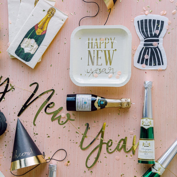 MINI CHAMPAGNE BOTTLE CANDLE Zodax Home Candle Bonjour Fete - Party Supplies
