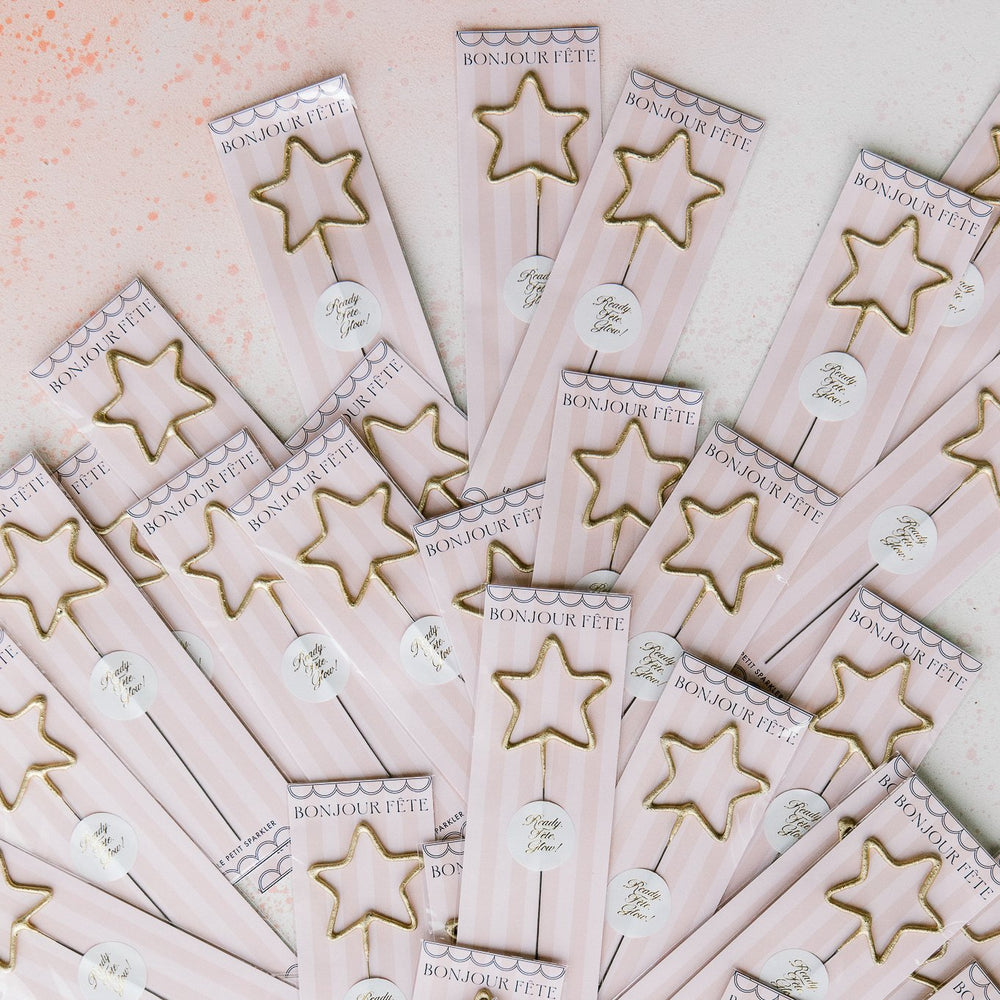GOLDEN STAR SPARKLER WAND Bonjour Fete SPARKLERS Bonjour Fete - Party Supplies