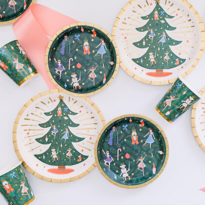 Small Nutcracker Plates Bonjour Fete Party Supplies Christmas Holiday Party Supplies