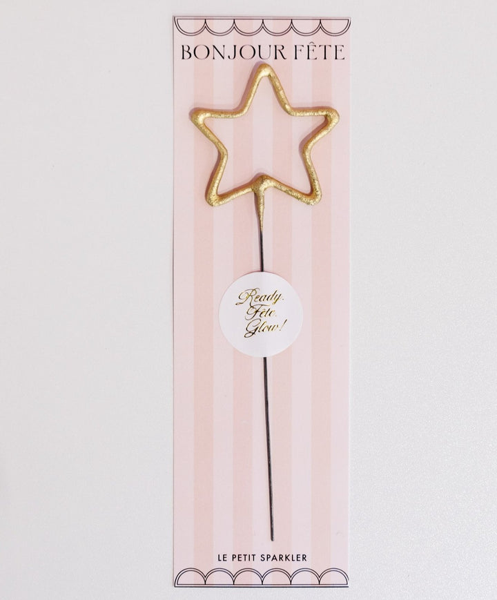 GOLDEN STAR SPARKLER WAND Bonjour Fete SPARKLERS Bonjour Fete - Party Supplies
