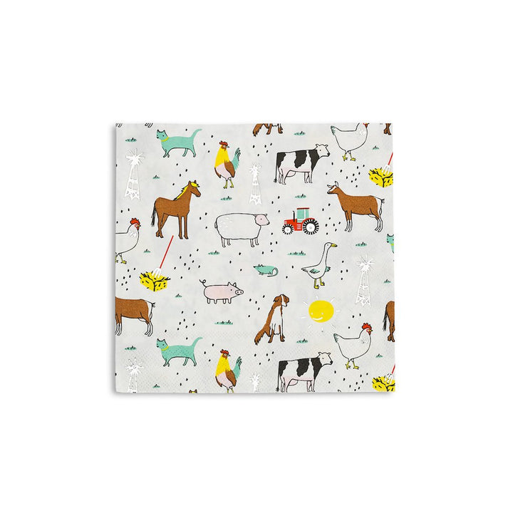 ON THE FARM LARGE NAPKINS Jollity & Co. + Daydream Society Napkins Bonjour Fete - Party Supplies