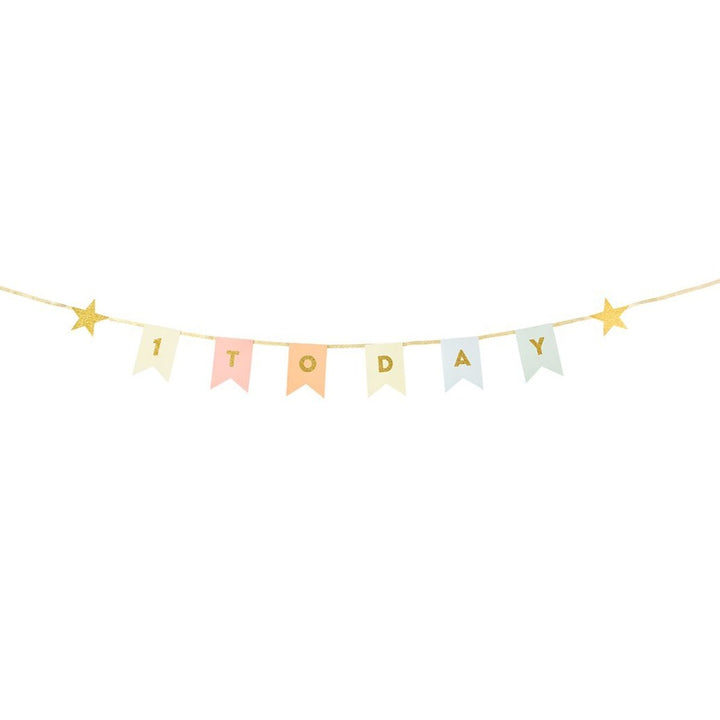 FIRST BIRTHDAY GARLAND Talking Tables Garlands & Banners Bonjour Fete - Party Supplies