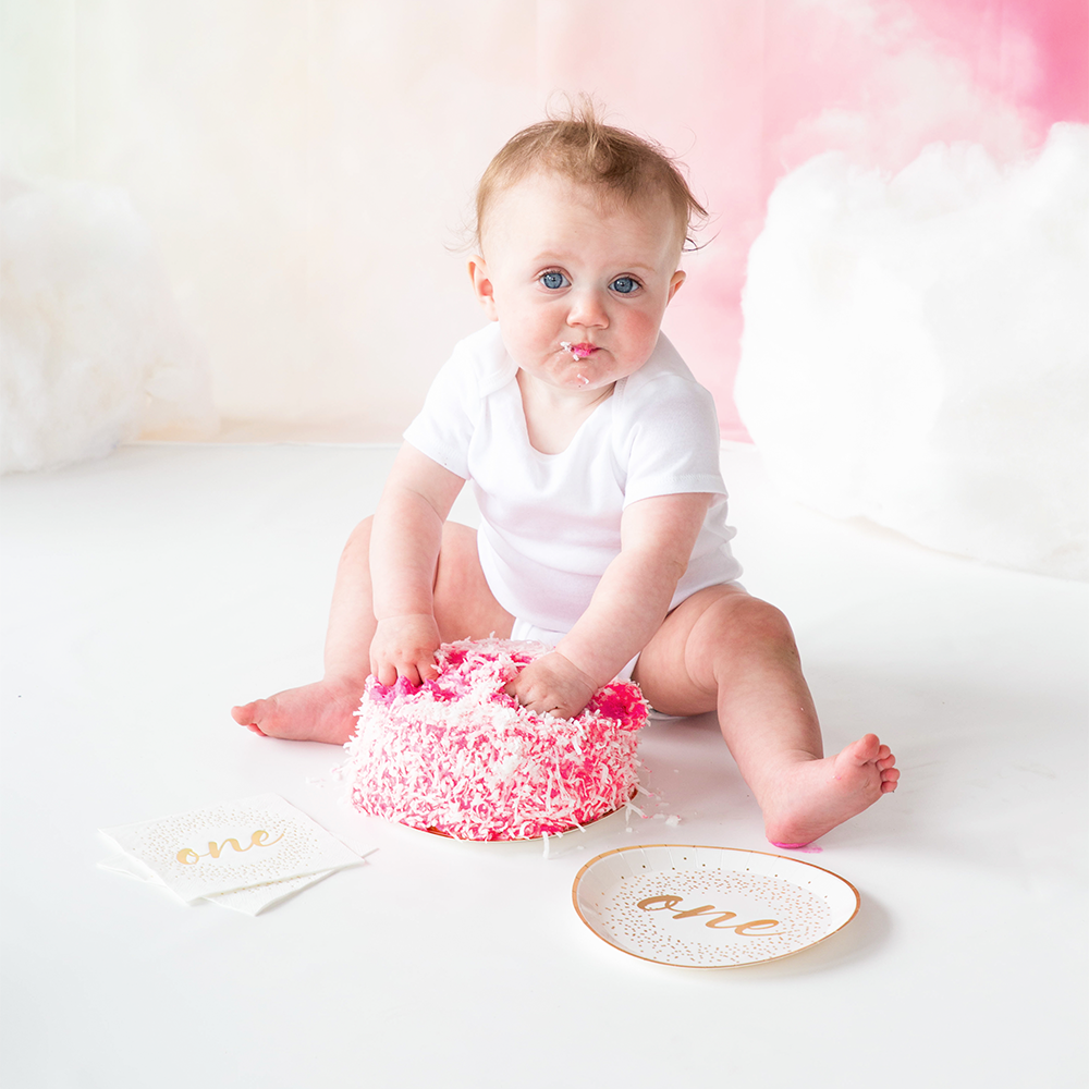 FIRST 1ST BIRTHDAY PARTY PLATES - 'ONE' Jollity & Co. + Daydream Society Plates Bonjour Fete - Party Supplies