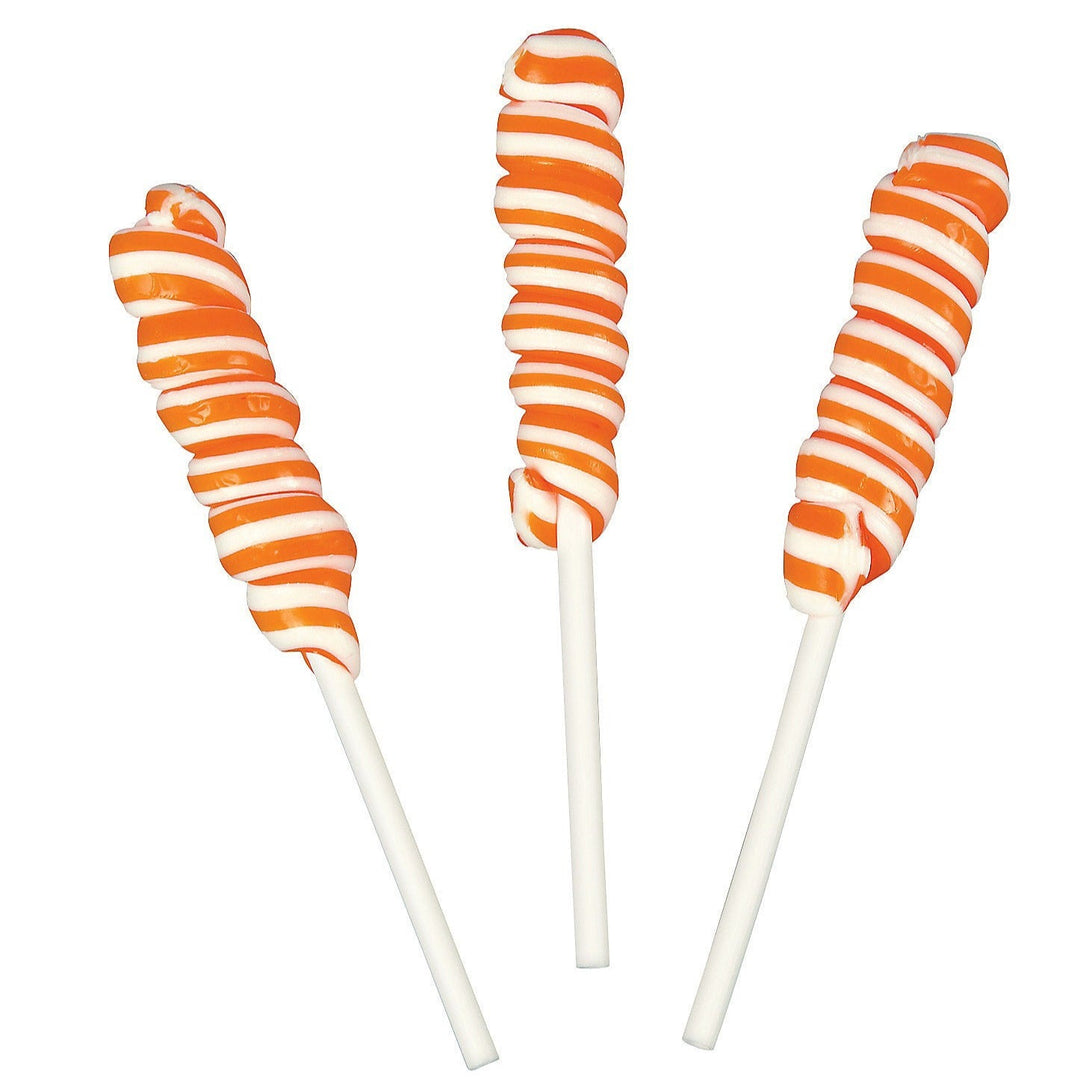 ORANGE MINI TWISTY POPS Fun Express Candy Bonjour Fete - Party Supplies