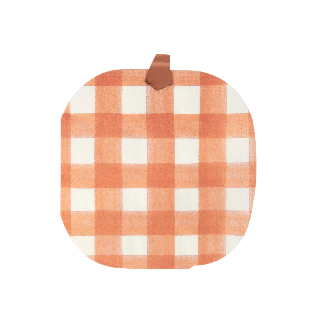 GINGHAM PUMPKIN NAPKINS Meri Meri Napkins PASTEL TISSUE FRINGE  CHRISTMAS CRACKERS Bonjour Fete - Party Supplies