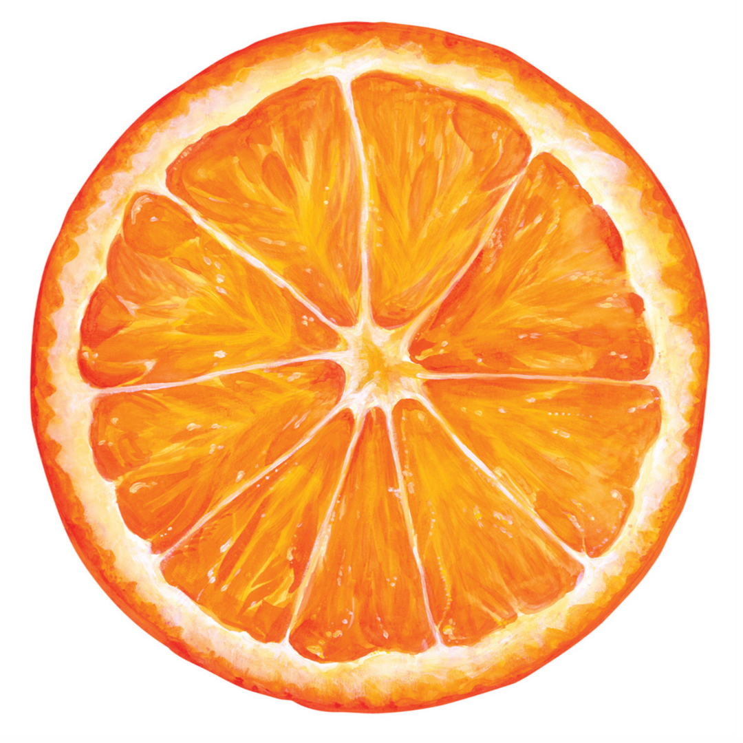 ORANGE SLICE PLACEMAT Hester & Cook Bonjour Fete - Party Supplies