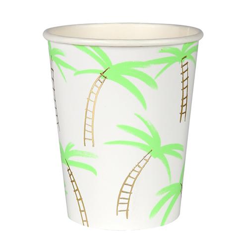 PALM TREE CUPS Meri Meri Cups Bonjour Fete - Party Supplies