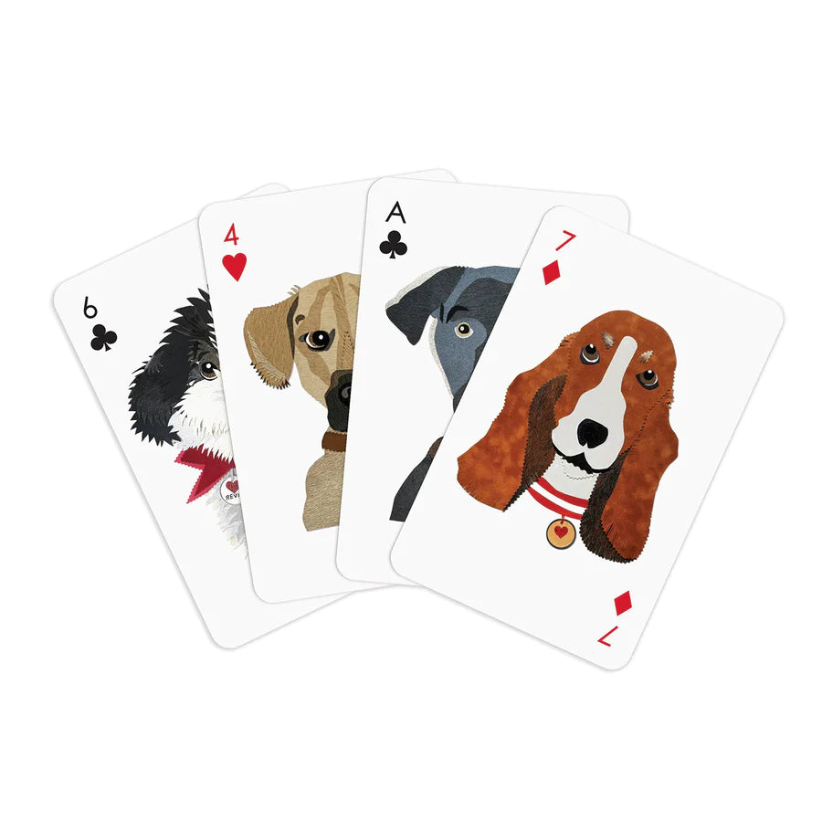 DOGS PLAYING CARDS DesignWorks Ink Barware Bonjour Fete - Party Supplies