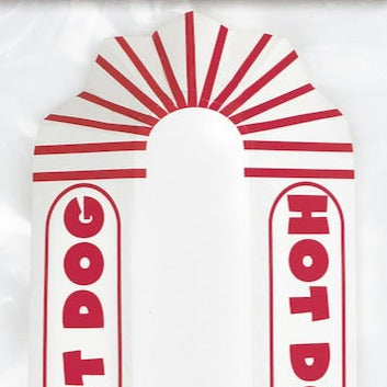 HOT DOG PAPER TRAYS Unique Bonjour Fete - Party Supplies