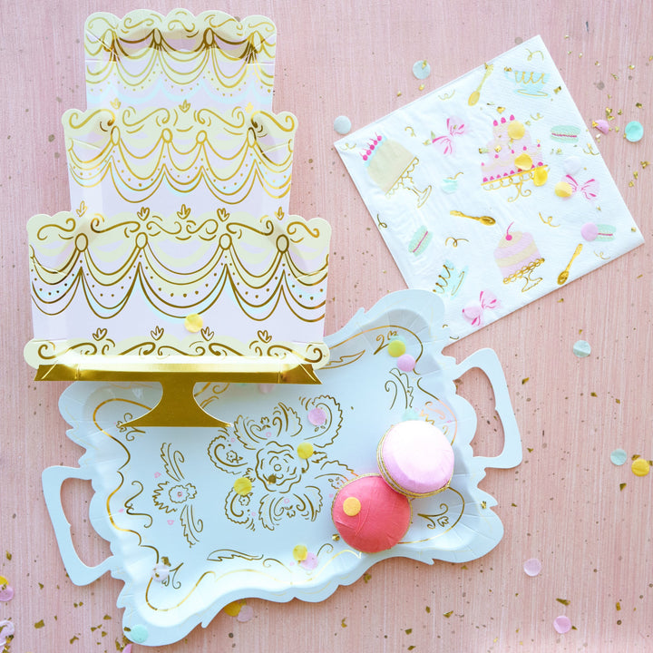 LET THEM EAT CAKE PLATES Jollity & Co. Bonjour Fete - Party Supplies