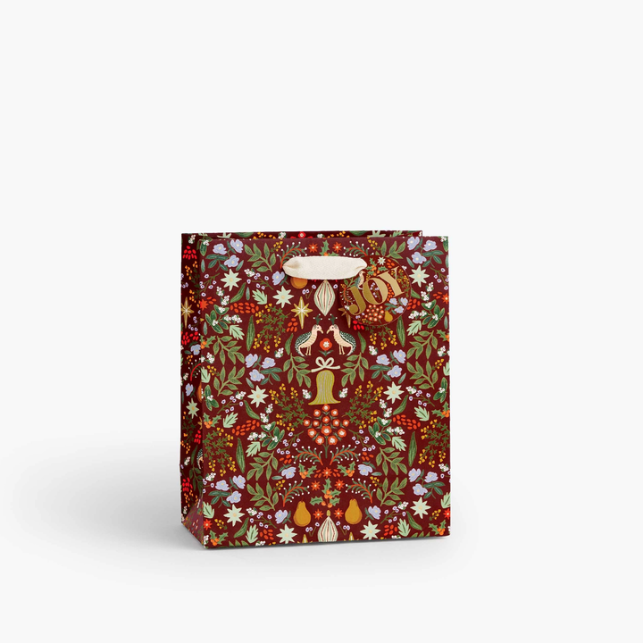 PARTRIDGE GIFT BAG Rifle Paper Co. christmas gift wrap MEDIUM Bonjour Fete - Party Supplies