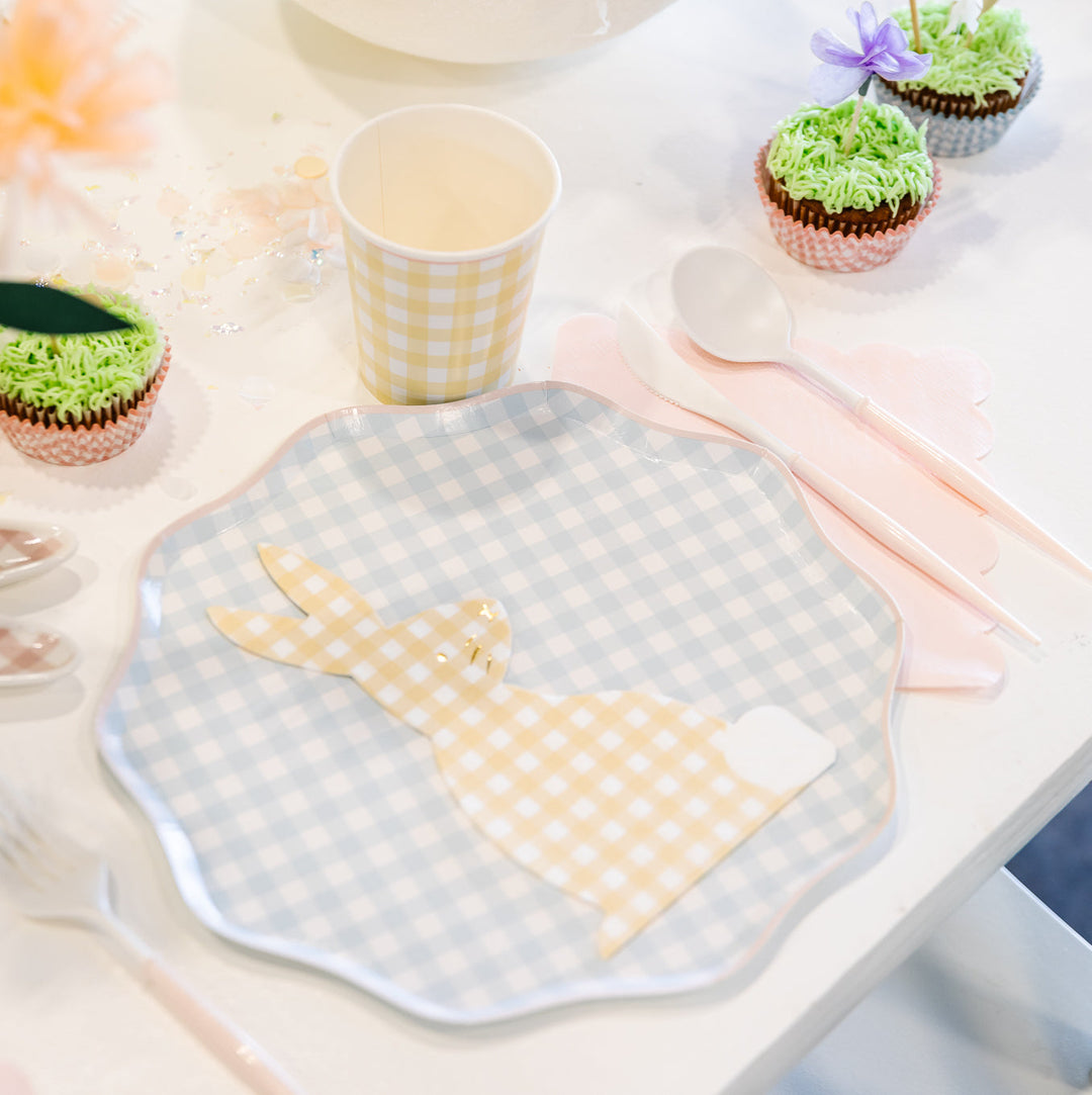 GINGHAM BUNNY NAPKINS Meri Meri Napkins Bonjour Fete - Party Supplies