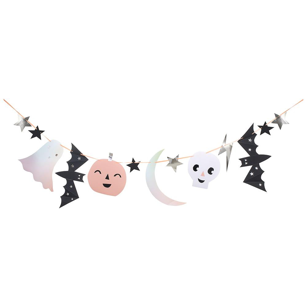 PASTEL HALLOWEEN GARLAND Meri Meri Halloween Decor Bonjour Fete - Party Supplies