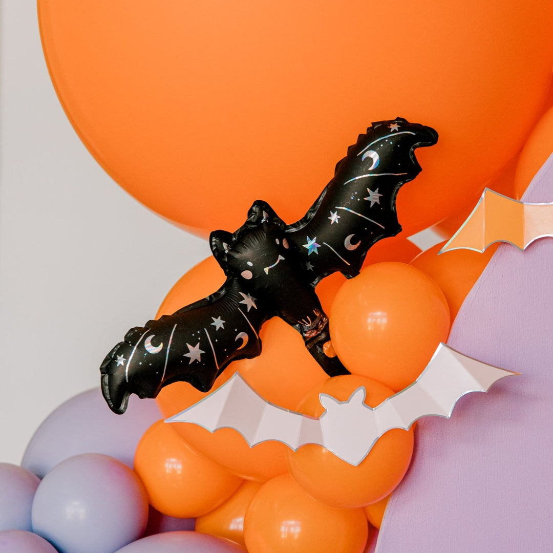 HALLOWEEN BLACK BAT BALLOON Party Deco Halloween Balloons Bonjour Fete - Party Supplies