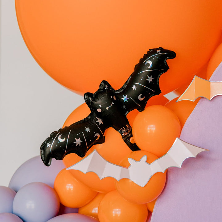 HALLOWEEN BLACK BAT BALLOON Party Deco Halloween Balloons Bonjour Fete - Party Supplies