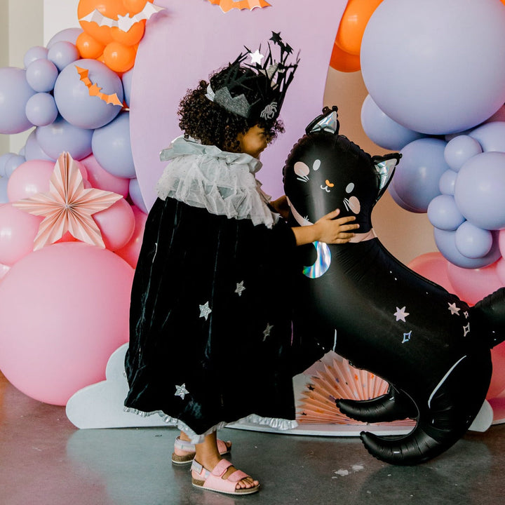 HALLOWEEN BLACK CAT BALLOON Party Deco Halloween Balloons Bonjour Fete - Party Supplies